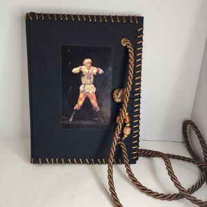 HANDMADE Vintage GRUEN THE WORLD'S GREAT BALLETS Canvas Shoulder Portfolio Purse